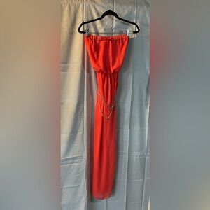 Off shoulder sheer dress